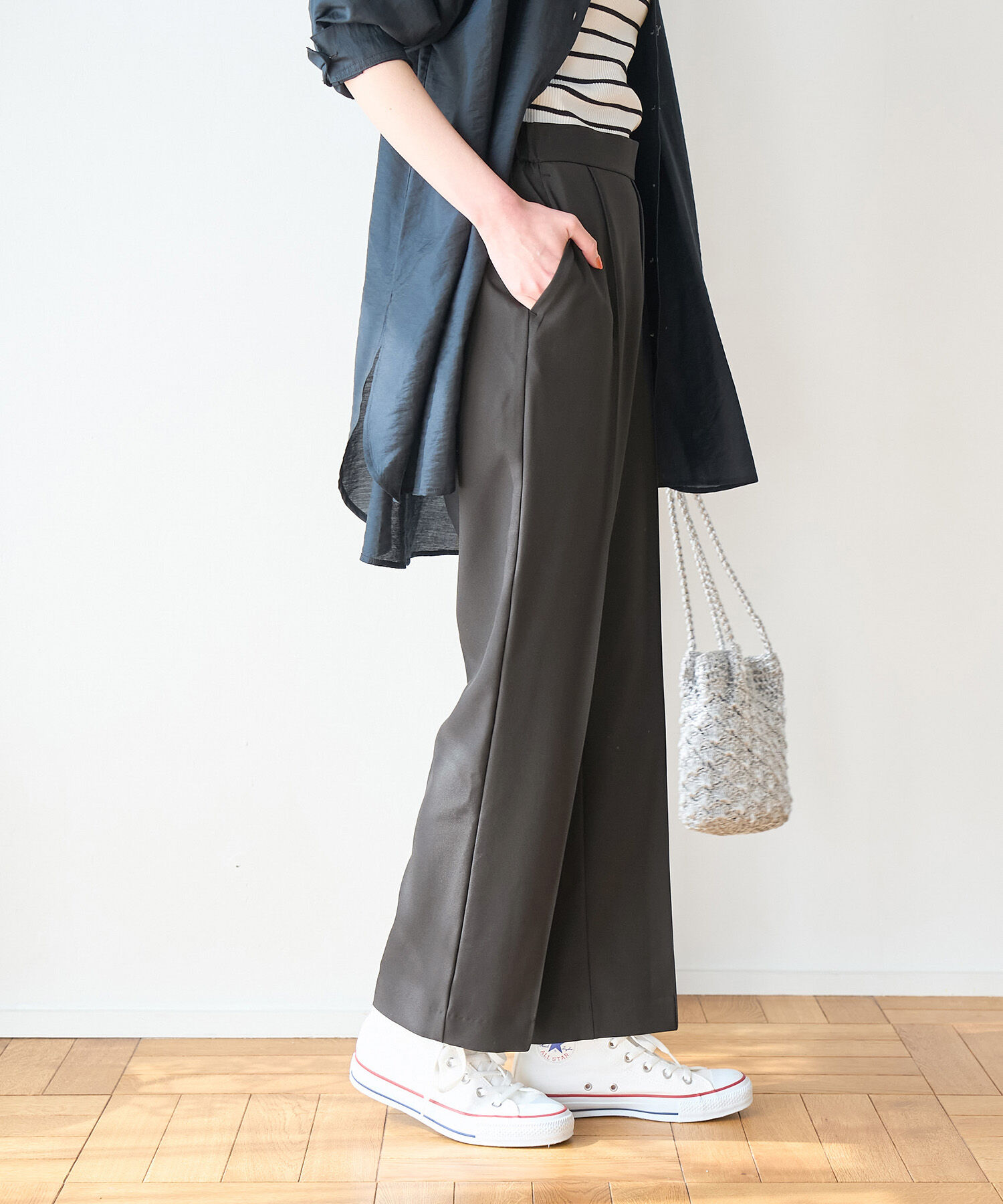 Rope&rsquo;Picnic「ラク美/スティックパンツ」|スラックス|