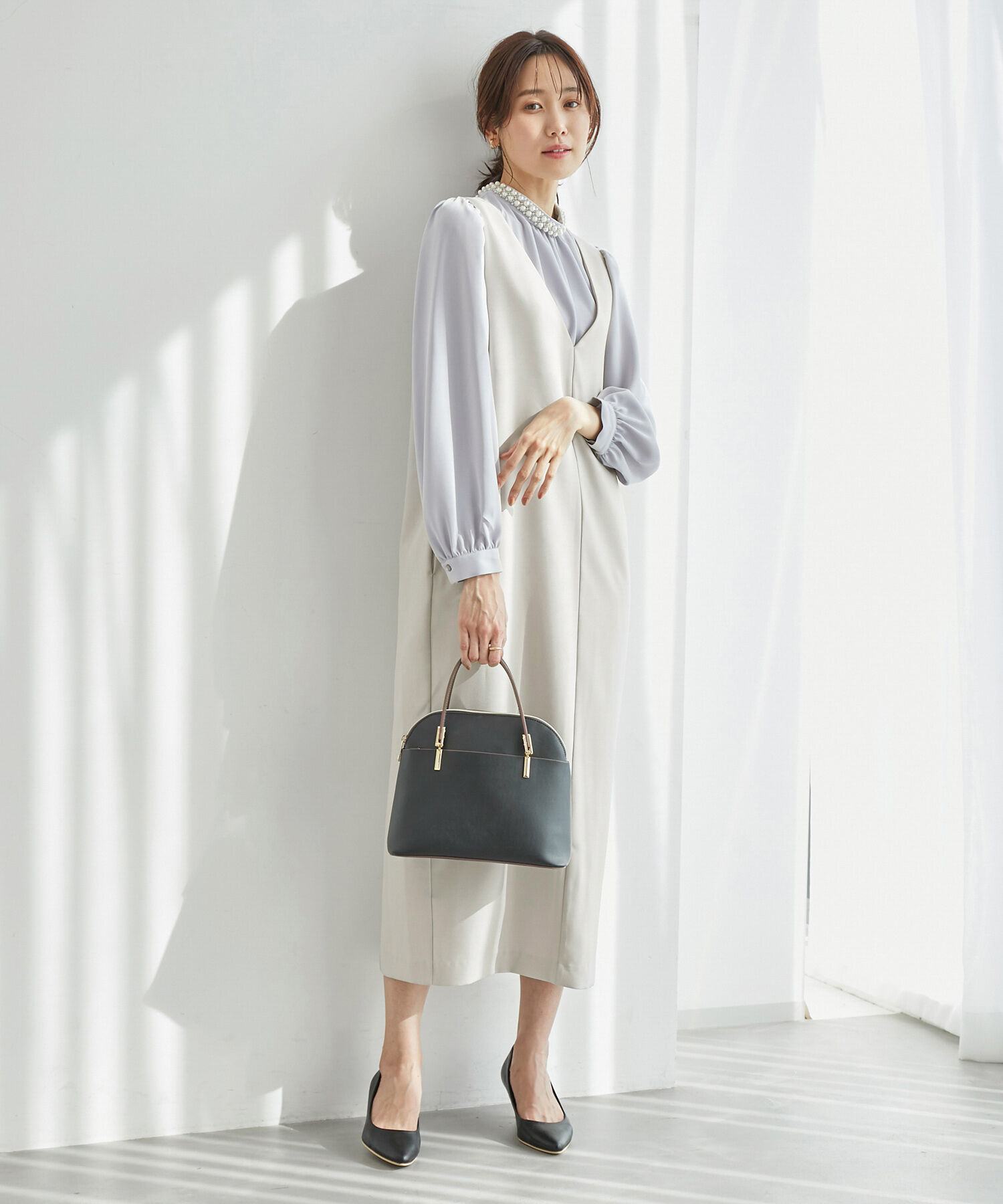 Rope&rsquo;Picnic「ブライトシリーズ/ジャンパースカート/2WAY・リンクコーデ」|ジャンパースカート|