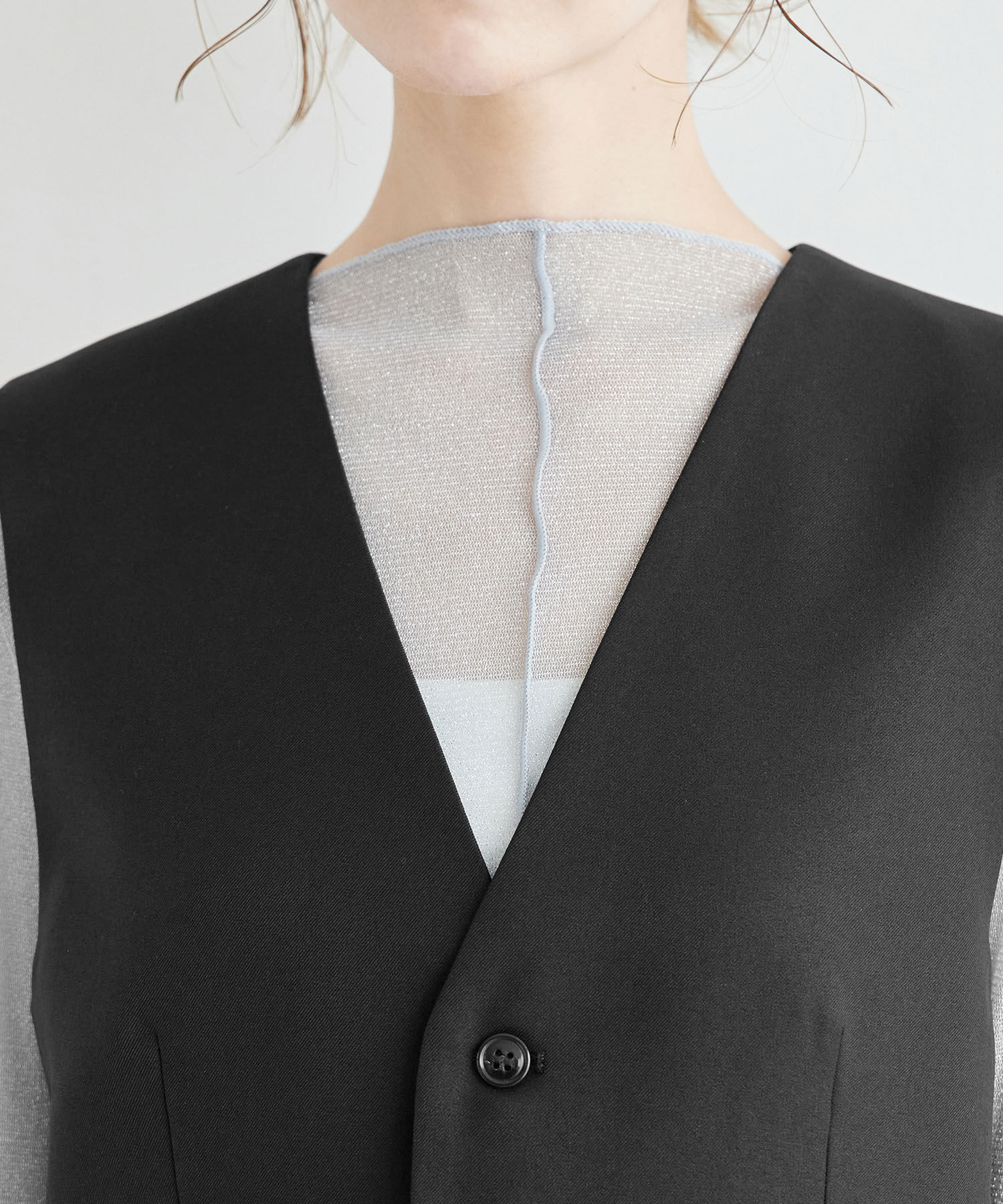 Rope&rsquo;Picnic「ブライトシリーズ/ノーカラーベスト/セットアップ対応」|ベスト・ジレ|