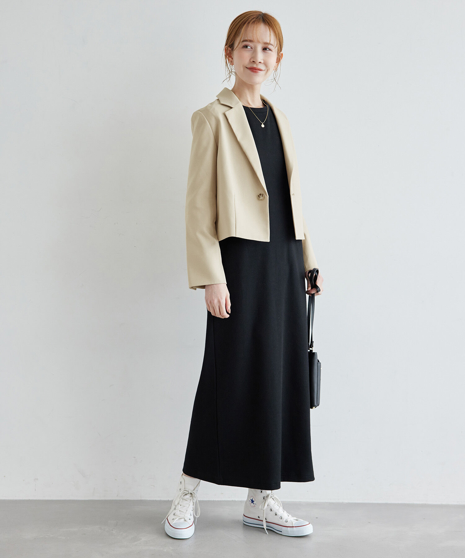 Rope&rsquo;Picnic「ブライトシリーズ/クロップドジャケット/セットアップ対応」|テーラードジャケット|