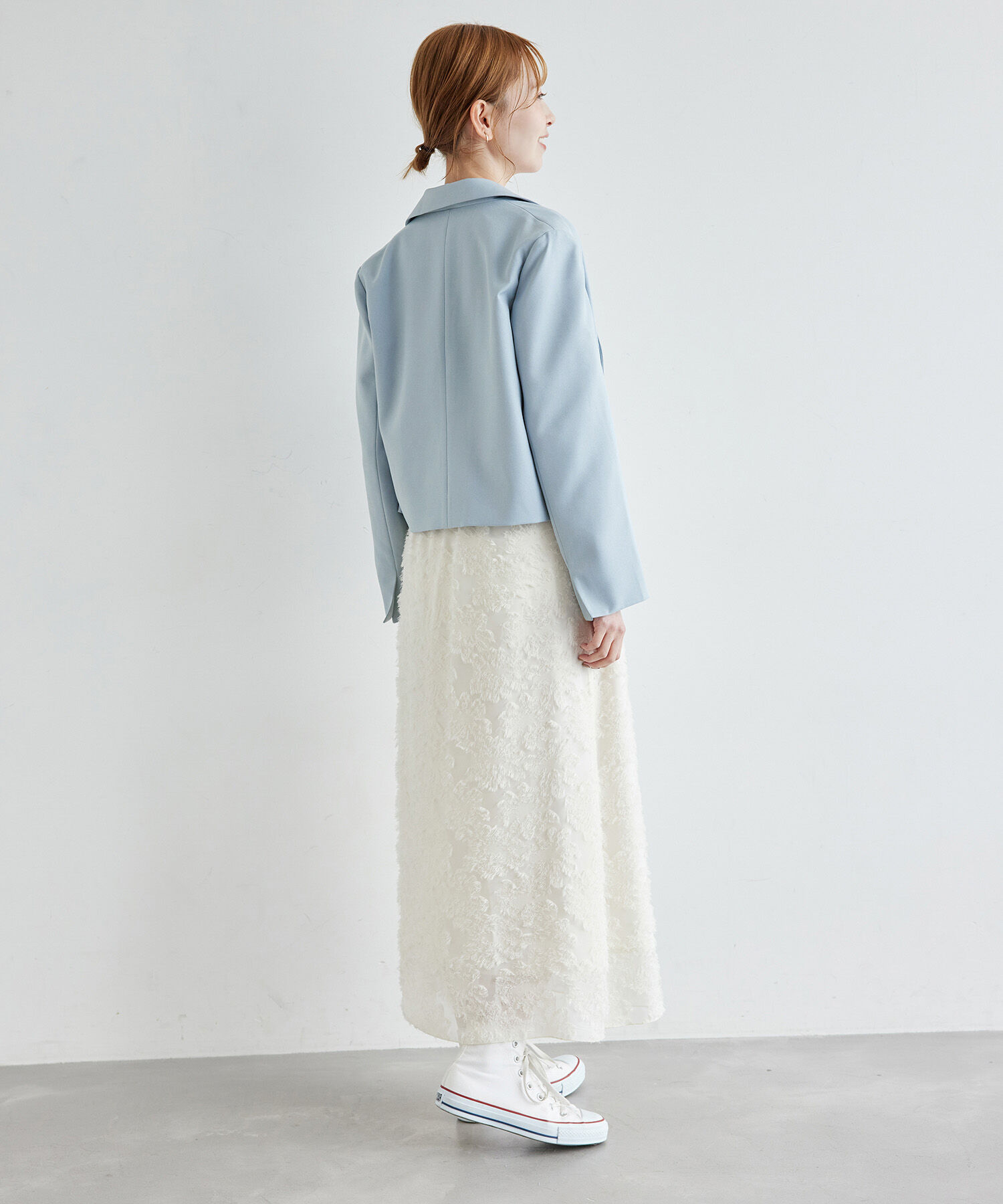 Rope&rsquo;Picnic「ブライトシリーズ/クロップドジャケット/セットアップ対応」|テーラードジャケット|