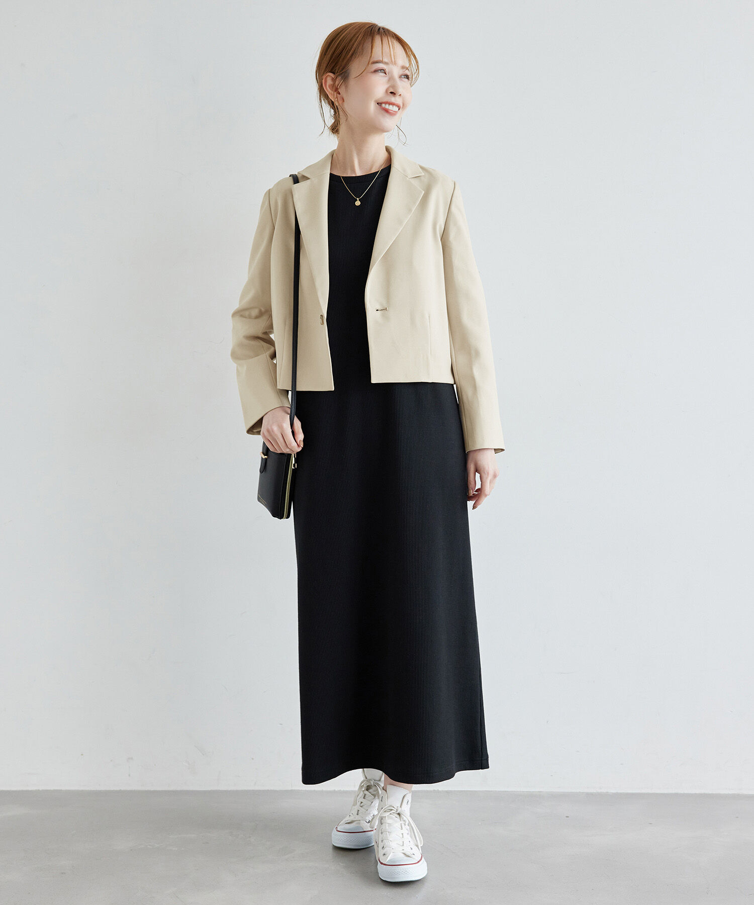 Rope&rsquo;Picnic「ブライトシリーズ/クロップドジャケット/セットアップ対応」|テーラードジャケット|