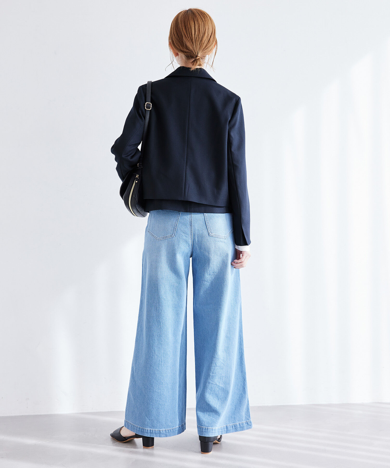 Rope&rsquo;Picnic「ブライトシリーズ/クロップドジャケット/セットアップ対応」|テーラードジャケット|