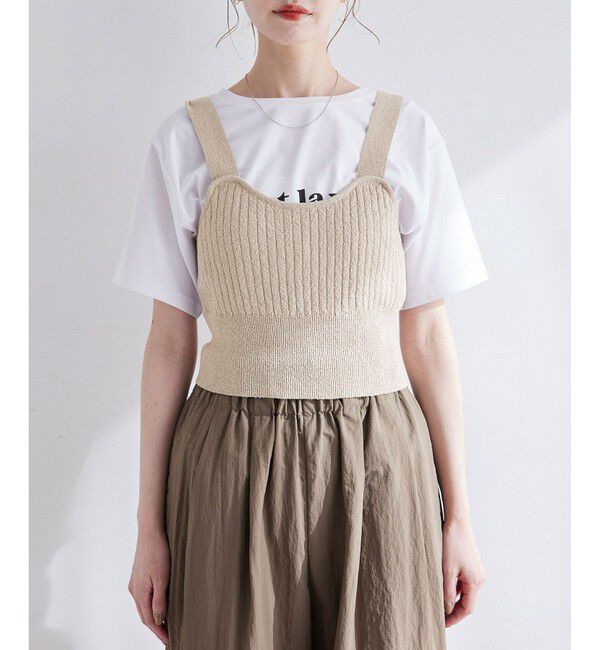 Rope&rsquo;Picnic「ワイドリブニットビスチェ」|ベスト・ジレ|