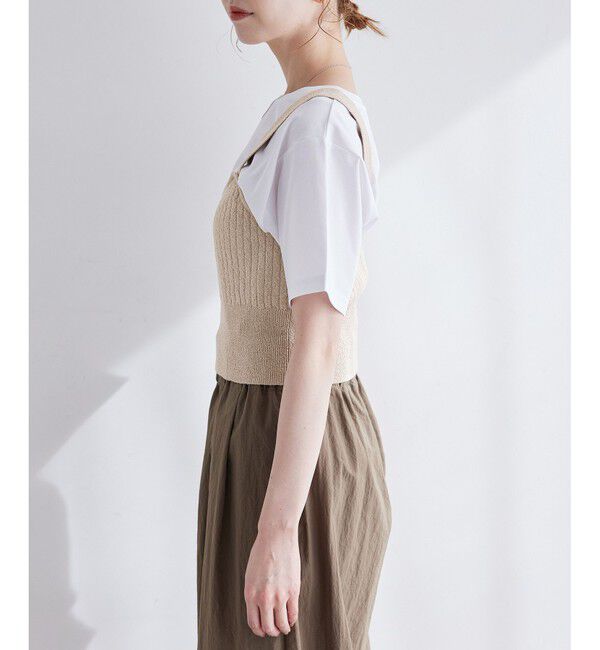 Rope&rsquo;Picnic「ワイドリブニットビスチェ」|ベスト・ジレ|