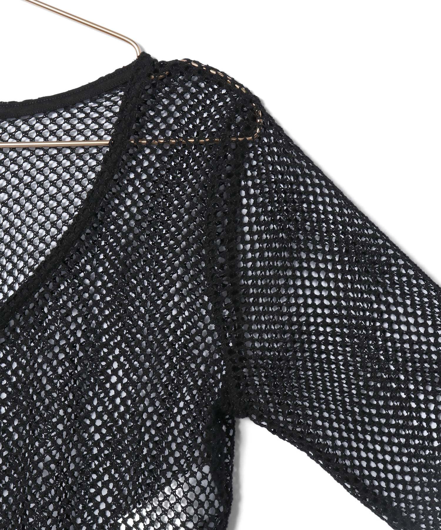 ROPE' PICNIC R「クロップドメッシュカットカーディガン」|カーディガン|