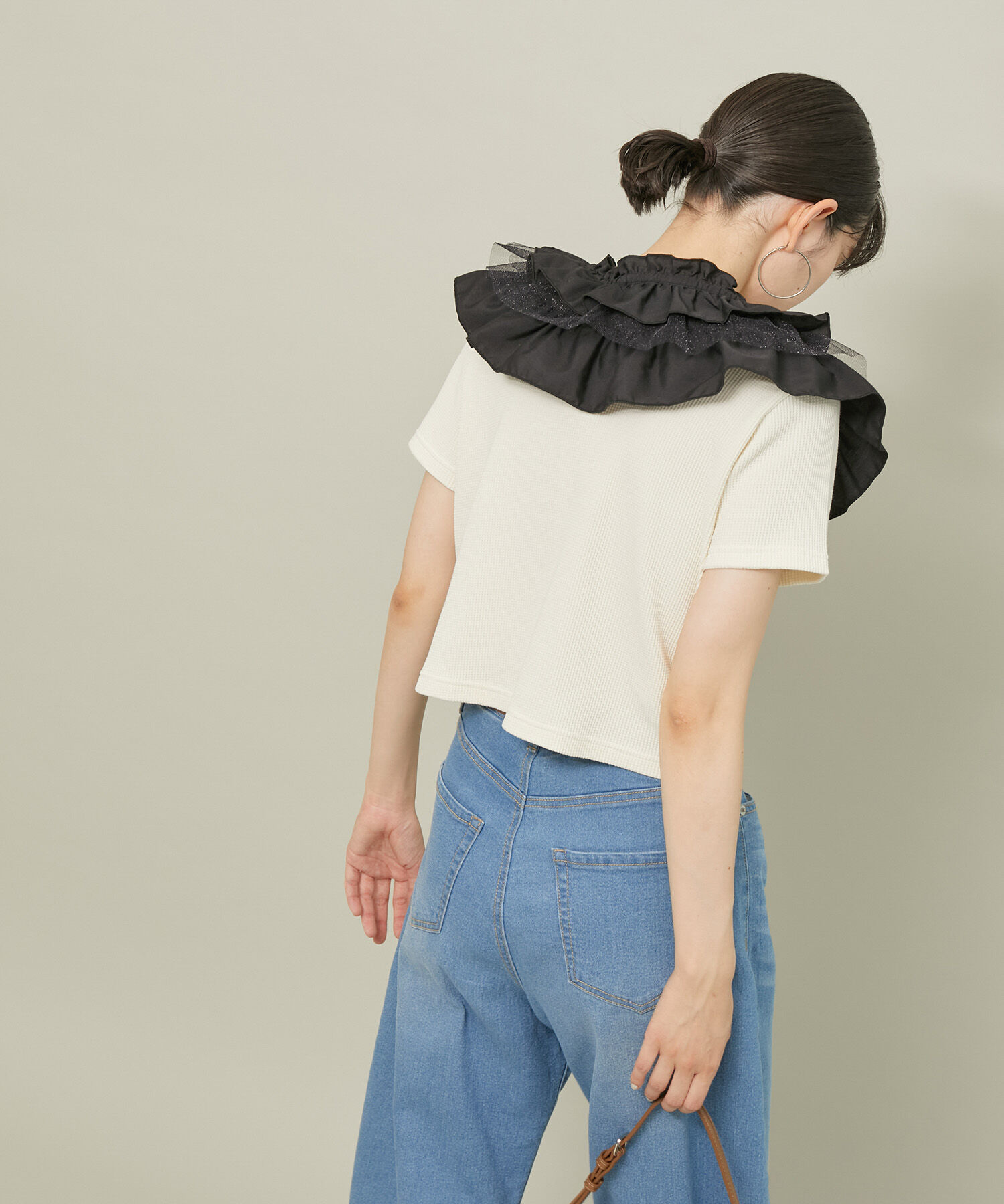 ROPE' PICNIC R「ラメチュールドッキングフリルビスチェ/リンクコーデ」|マフラー|