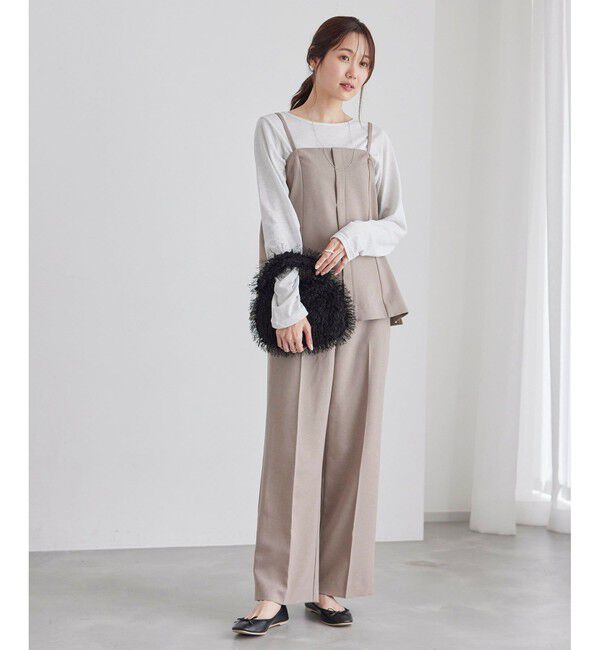 Rope&rsquo;Picnic「ラップベルトパンツ/セットアップ対応・リンクコーデ」|チノ|