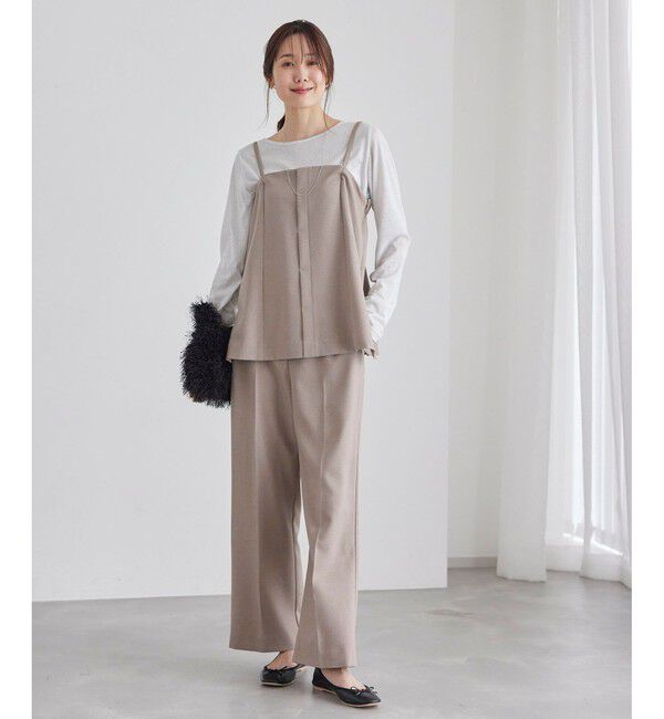 Rope&rsquo;Picnic「ラップベルトパンツ/セットアップ対応・リンクコーデ」|チノ|