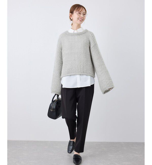 Rope&rsquo;Picnic「【emur/エミュール】フェザーラメメッシュ編みニット」|ニット・セーター|