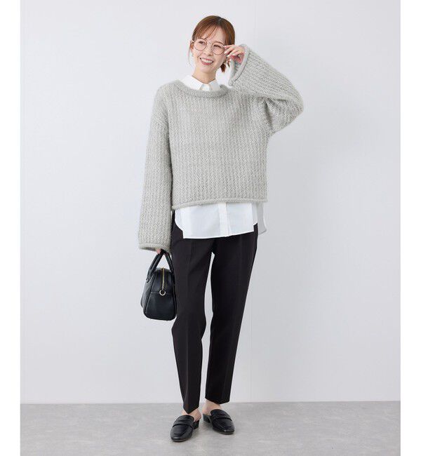 Rope&rsquo;Picnic「【emur/エミュール】フェザーラメメッシュ編みニット」|ニット・セーター|