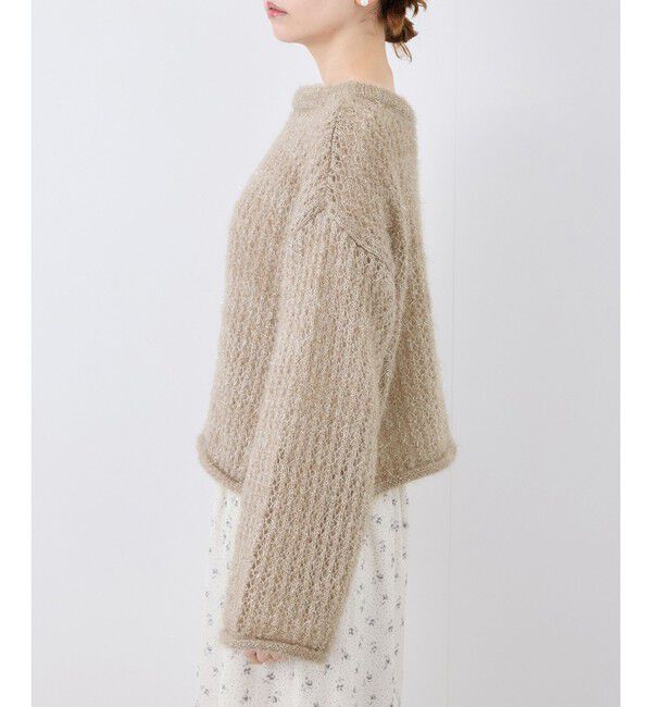 Rope&rsquo;Picnic「【emur/エミュール】フェザーラメメッシュ編みニット」|ニット・セーター|