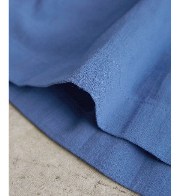 Rope&rsquo;Picnic「【接触冷感・通気性】お着軽シャツシリーズ/綿ボイルペプラムシャツ」|シャツ・ブラウス|