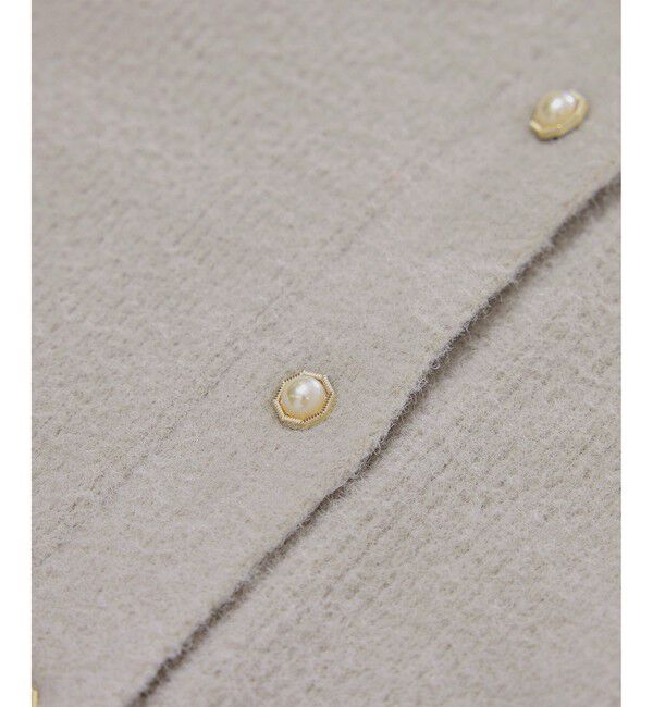 Rope&rsquo;Picnic「【新色追加】スフレニットシリーズ パールボタンショートカーディガン/イージーケア・リンクコーデ」|カーディガン|