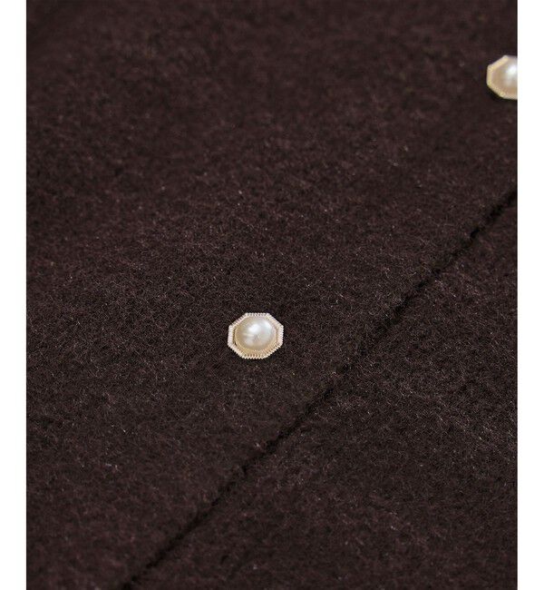 Rope&rsquo;Picnic「【新色追加】スフレニットシリーズ パールボタンショートカーディガン/イージーケア・リンクコーデ」|カーディガン|