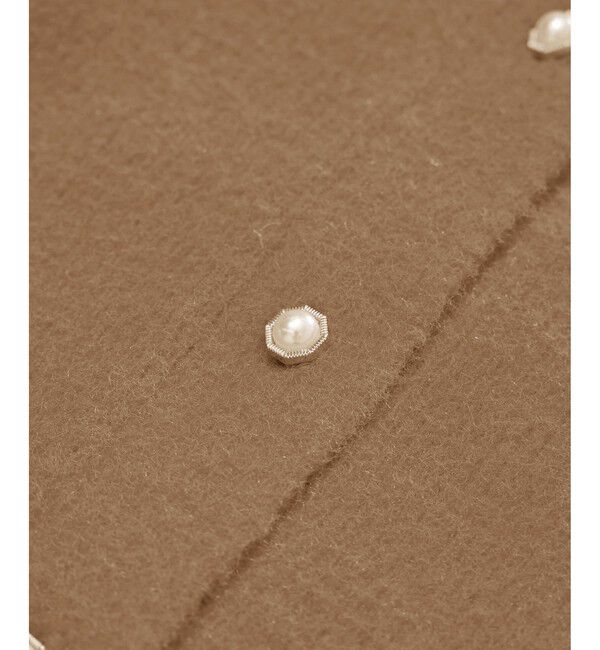 Rope&rsquo;Picnic「【新色追加】スフレニットシリーズ パールボタンショートカーディガン/イージーケア・リンクコーデ」|カーディガン|