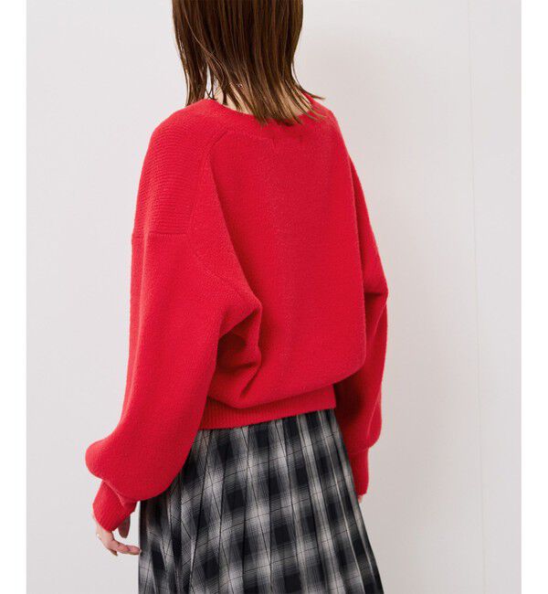 Rope&rsquo;Picnic「【新色追加】スフレニットシリーズ パールボタンショートカーディガン/イージーケア・リンクコーデ」|カーディガン|