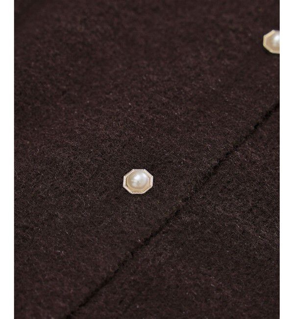 Rope&rsquo;Picnic「【新色追加】スフレニットシリーズ パールボタンショートカーディガン/イージーケア・リンクコーデ」|カーディガン|