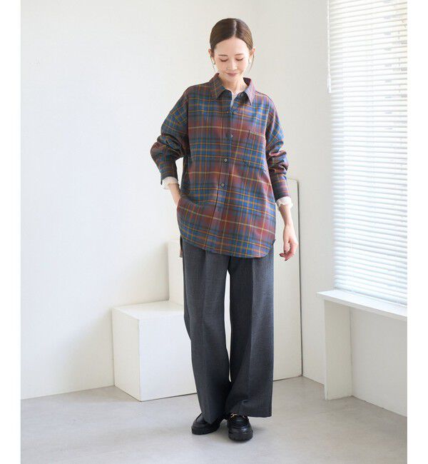 Rope&rsquo;Picnic「チェックネルシャツ/リンクコーデ」|シャツ・ブラウス|