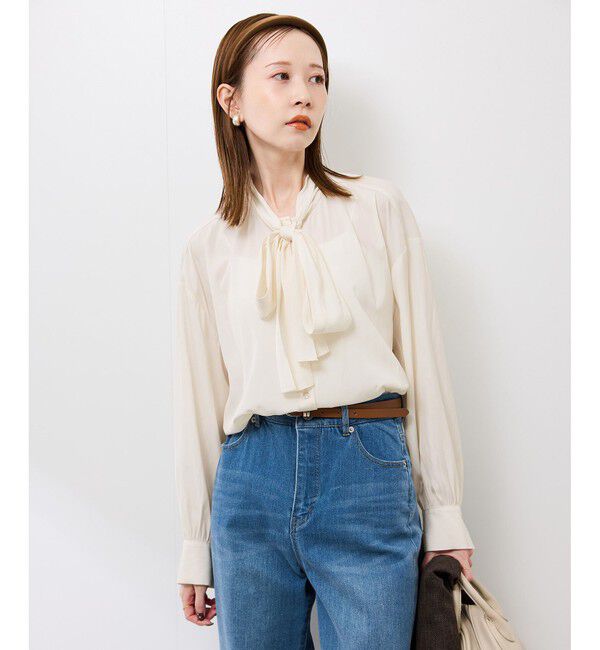 Rope&rsquo;Picnic「カッセンリボンブラウス」|シャツ・ブラウス|