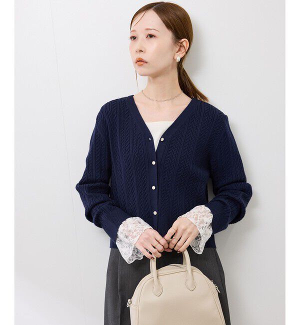 Rope&rsquo;Picnic「袖レースカットトップス」|Tシャツ・カットソー|