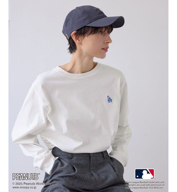 Rope&rsquo;Picnic「【PEANUTS&times;MLB COLLECTION by ROPE' PICNIC】ロングスリーブTee」|Tシャツ・カットソー|