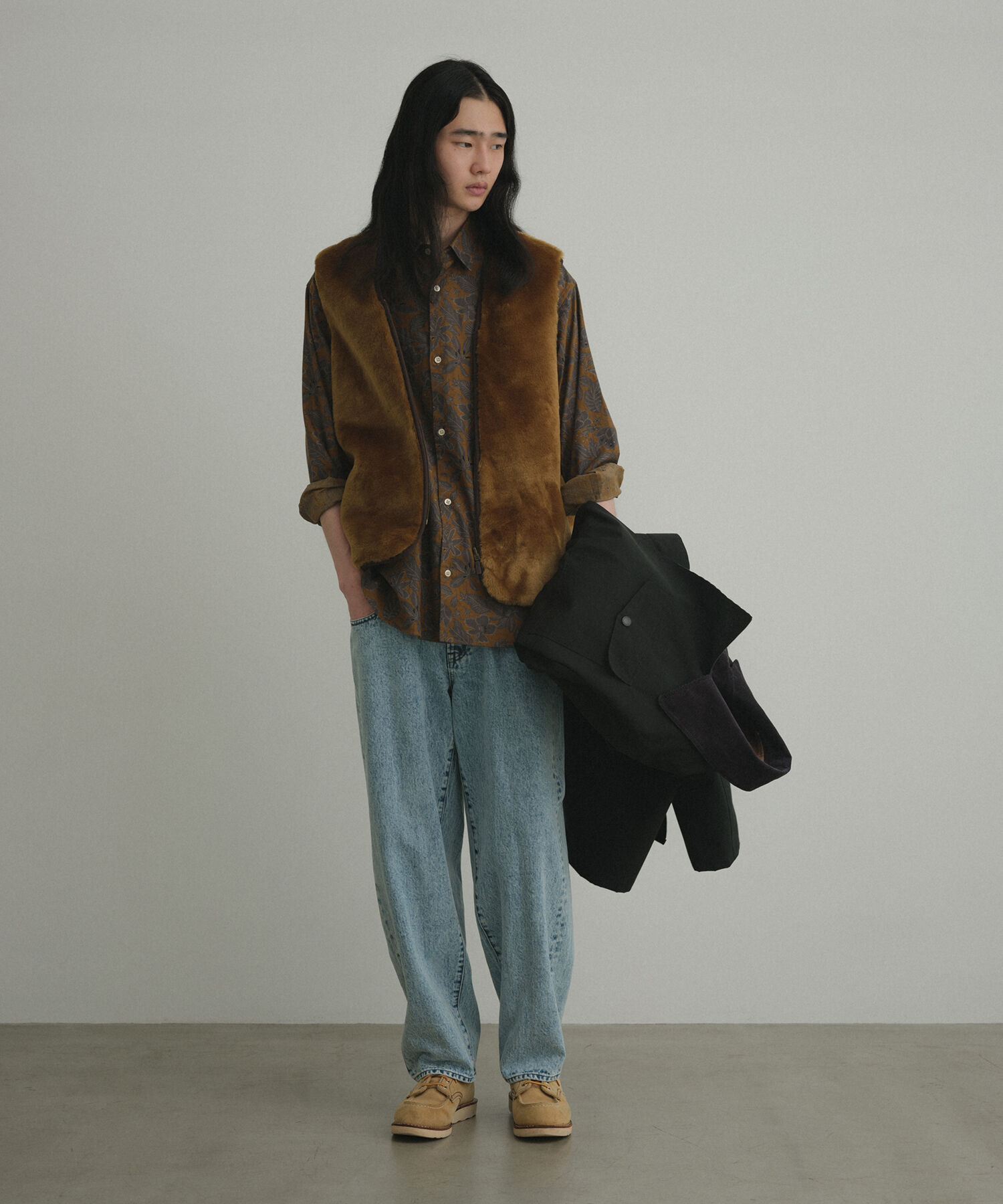 ADAM ET ROPE'「《別注》【Barbour】リバーシブル フロントジップ ファーライナー ベスト / ロイヤルワラント / ユニセック」|その他|