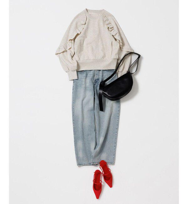 ADAM ET ROPE'「【WEB限定】ワイドストレートデニムパンツ」|デニム|