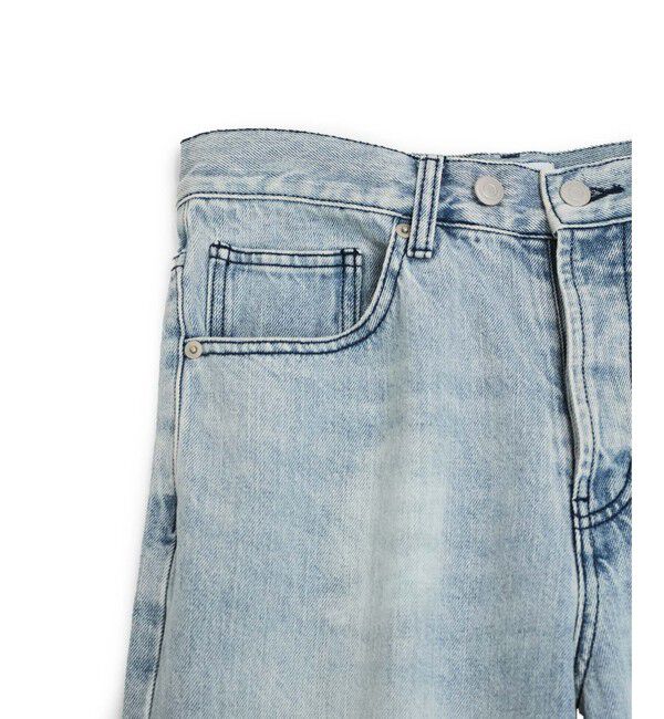 ADAM ET ROPE'「【WEB限定】ワイドストレートデニムパンツ」|デニム|