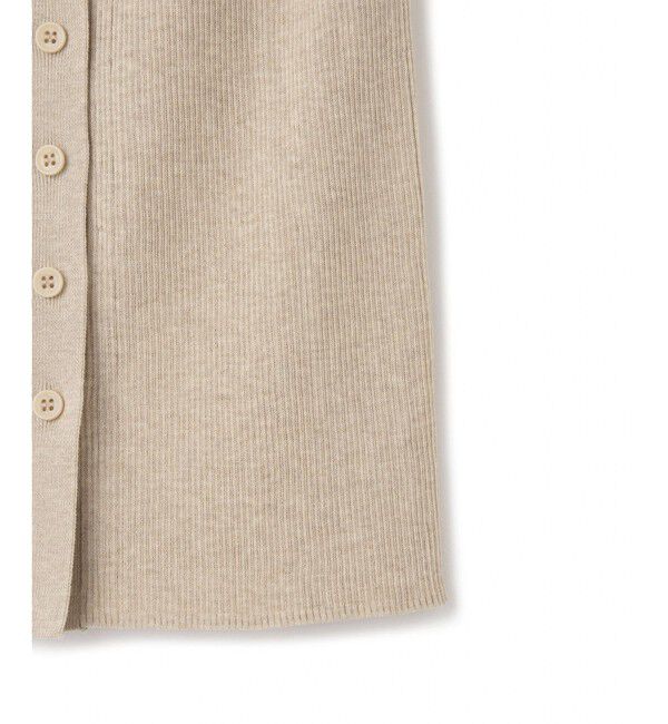 ADAM ET ROPE'「リブノースリーブニット」|ニット・セーター|