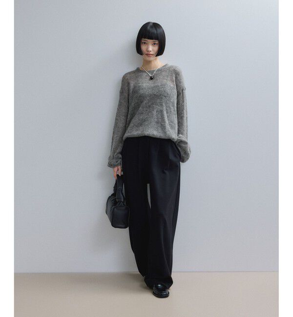 ADAM ET ROPE'「【WEB限定】ボリュームスリーブモヘアプルオーバー」|ニット・セーター|