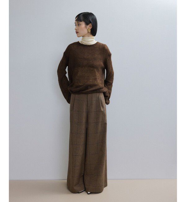 ADAM ET ROPE'「【WEB限定】ボリュームスリーブモヘアプルオーバー」|ニット・セーター|