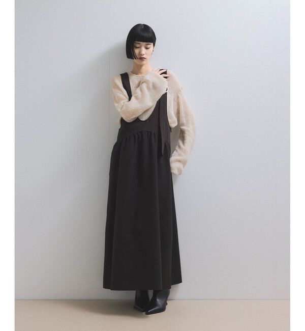 ADAM ET ROPE'「【WEB限定】ボリュームスリーブモヘアプルオーバー」|ニット・セーター|