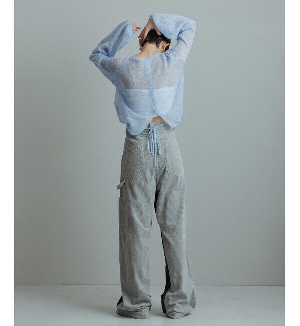 ADAM ET ROPE'「【WEB限定】ボリュームスリーブモヘアプルオーバー」|ニット・セーター|