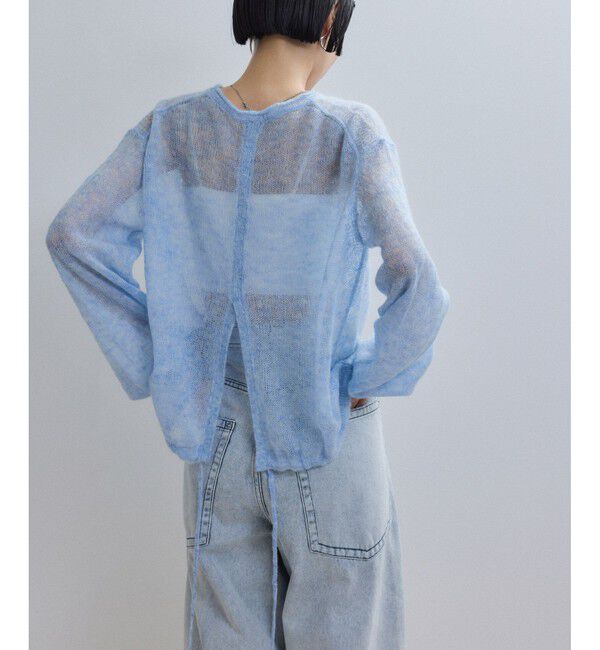 ADAM ET ROPE'「【WEB限定】ボリュームスリーブモヘアプルオーバー」|ニット・セーター|