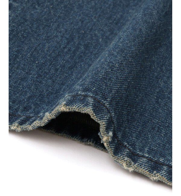 ADAM ET ROPE'「【サステナブル】デニム＆カツラギセミフレアパンツ」|デニム|