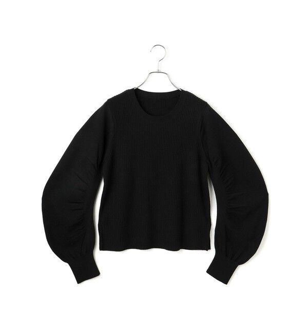 ADAM ET ROPE'「【WEB限定】・【サステナブル】ニュアンススリーブニットプルオーバー」|ニット・セーター|