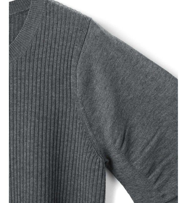 ADAM ET ROPE'「【WEB限定】・【サステナブル】ニュアンススリーブニットプルオーバー」|ニット・セーター|