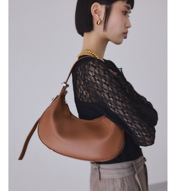 ADAM ET ROPE'「【WEB限定】ラウンドショルダーバッグ」|ショルダー・メッセンジャー|ブラウン系(22)
