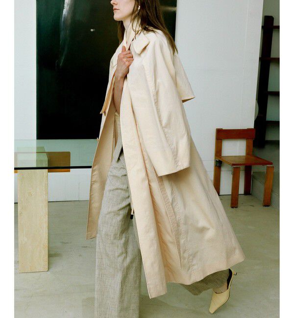 ADAM ET ROPE'「【EMOELLE】タスランナイロントレンチコート」|トレンチコート|