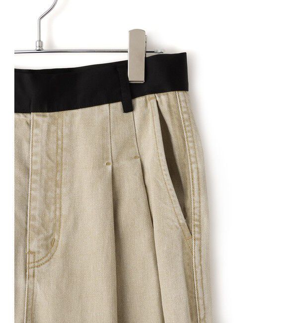 ADAM ET ROPE'「【EMOELLE】ドレスデニムパンツ（バイオ加工）」|デニム|