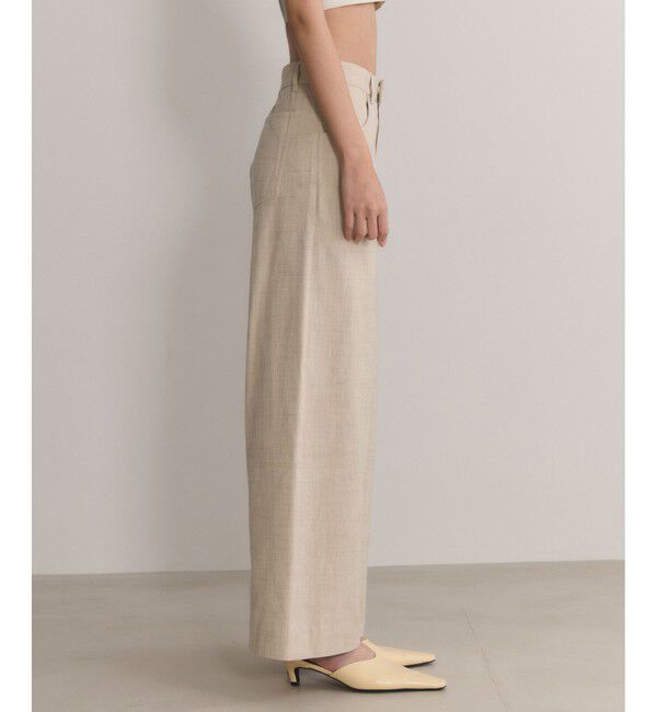 ADAM ET ROPE'「【EMOELLE】シルクネップスラックス」|スラックス|