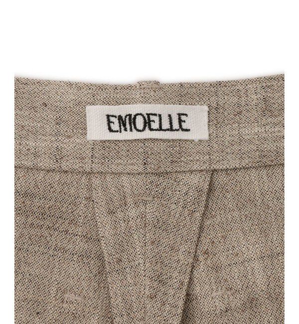 ADAM ET ROPE'「【EMOELLE】シルクネップスラックス」|スラックス|