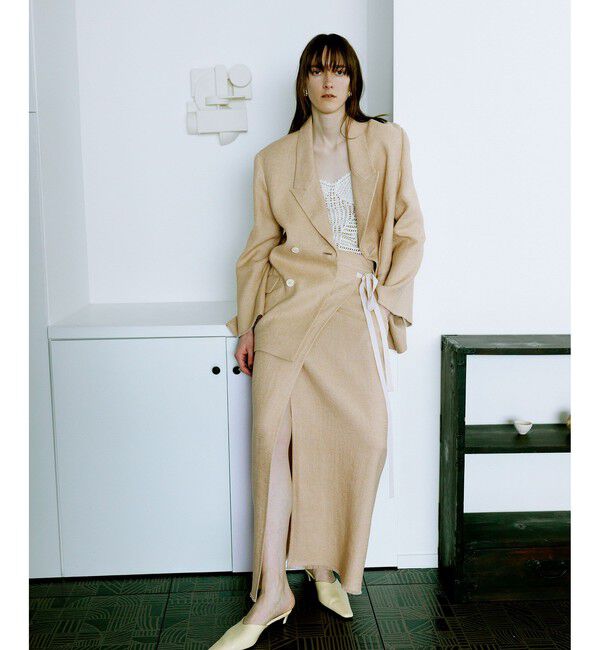 ADAM ET ROPE'「【EMOELLE】ピークドラペルジャケット」|テーラードジャケット|