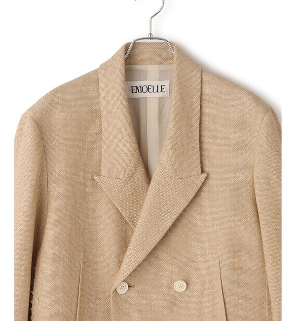 ADAM ET ROPE'「【EMOELLE】ピークドラペルジャケット」|テーラードジャケット|