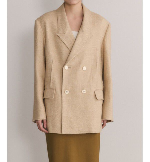 ADAM ET ROPE'「【EMOELLE】ピークドラペルジャケット」|テーラードジャケット|