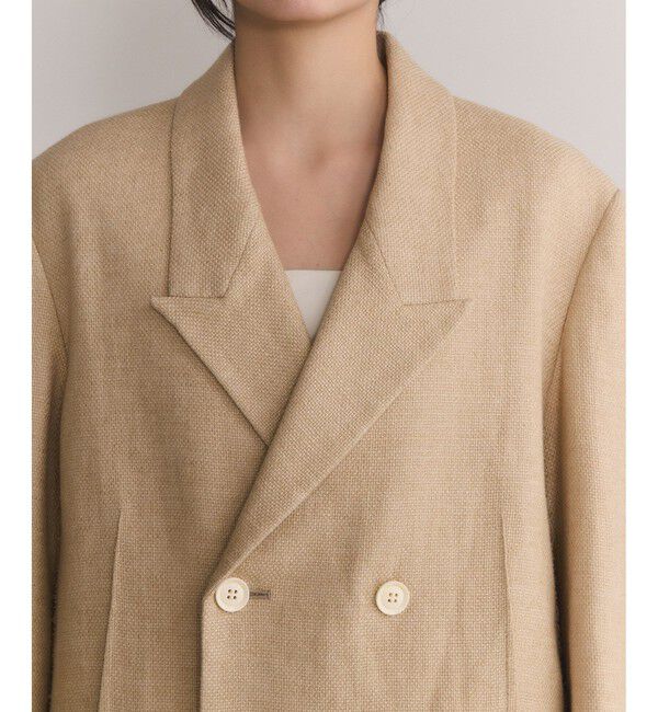 ADAM ET ROPE'「【EMOELLE】ピークドラペルジャケット」|テーラードジャケット|