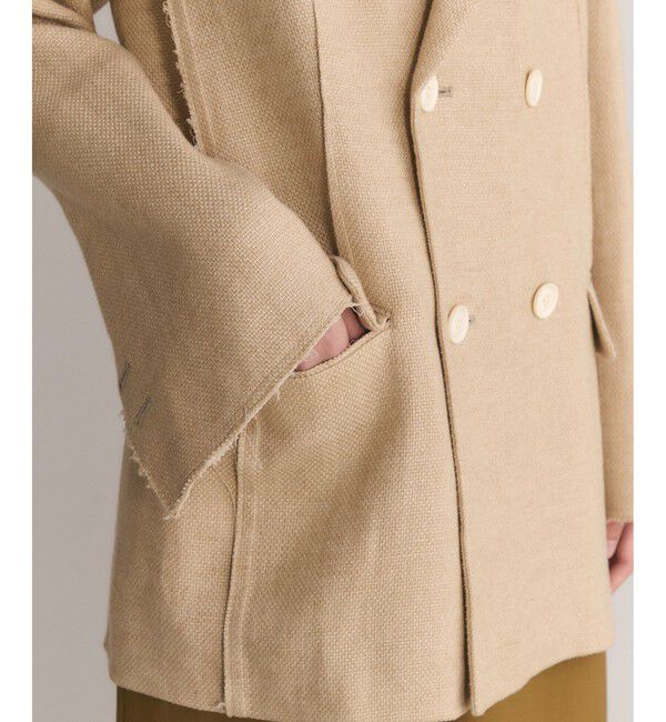 ADAM ET ROPE'「【EMOELLE】ピークドラペルジャケット」|テーラードジャケット|