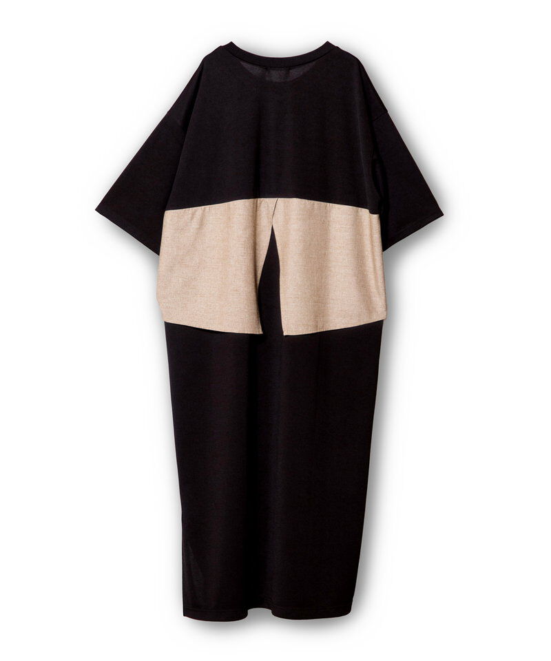  「シャツ切替ワンピース」|ワンピース|