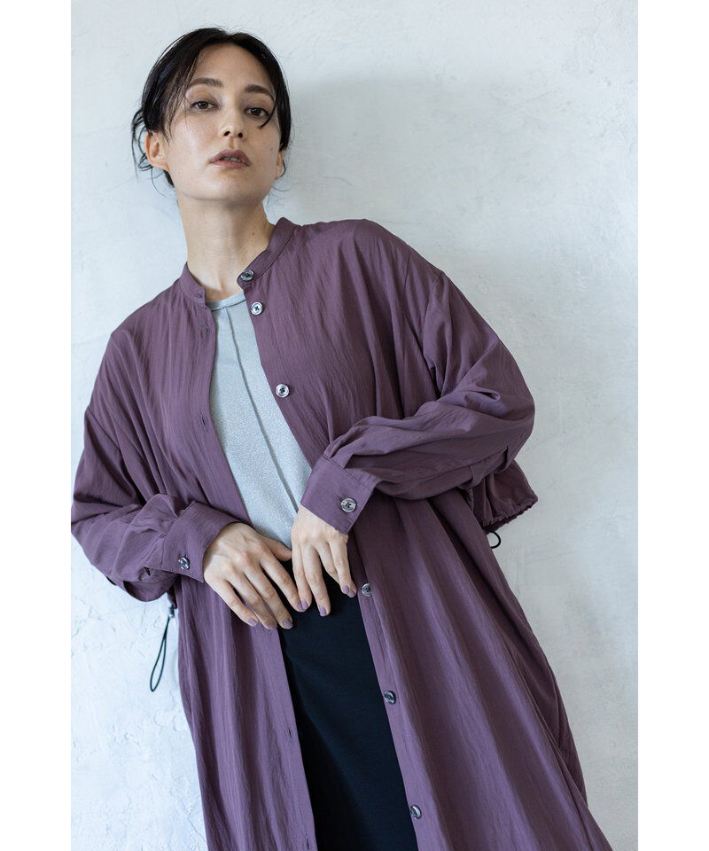  「バックタックシャツワンピース」|ワンピース|